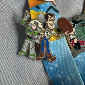 Disney Toy Story Buzz and Woody Pin Set - Green, Blue, Brown